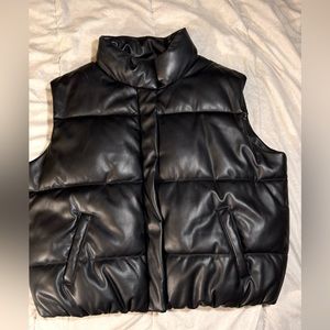 Faux Leather Vest
